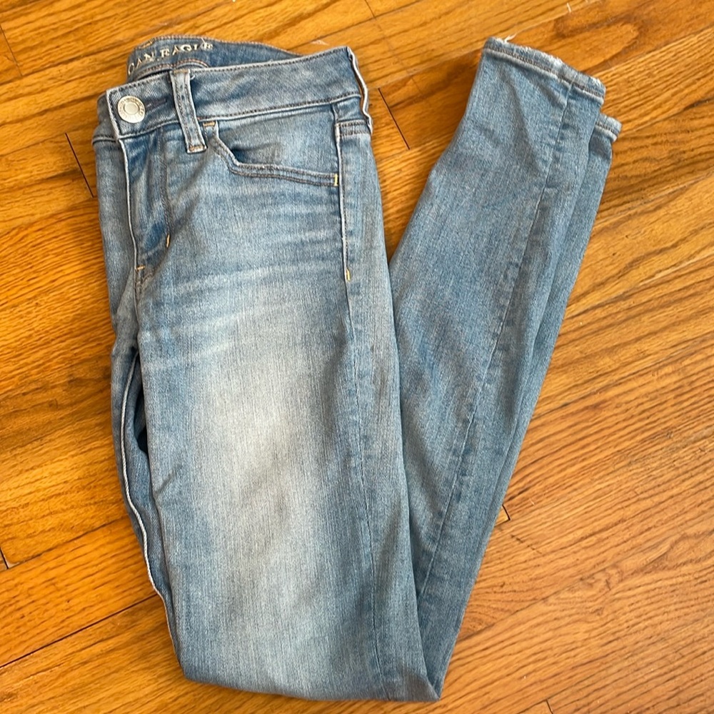 AE super super stretch skinny jeans